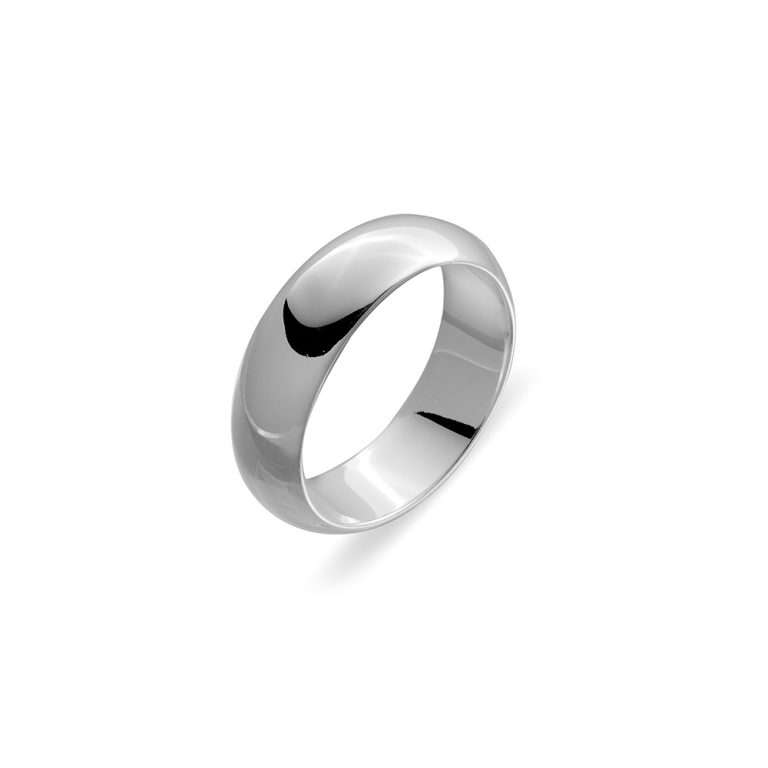 Sterling silver men’s plain round ring - Most Trendy Affordable Jewelry ...
